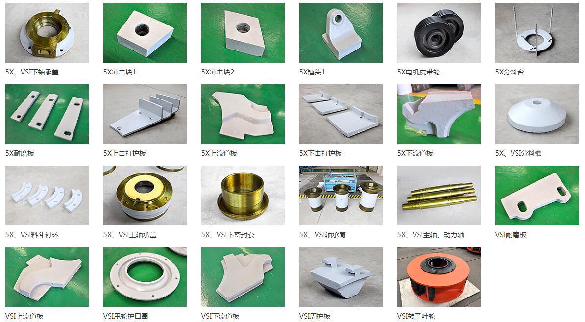 沖擊式制砂機(jī)主要易損件