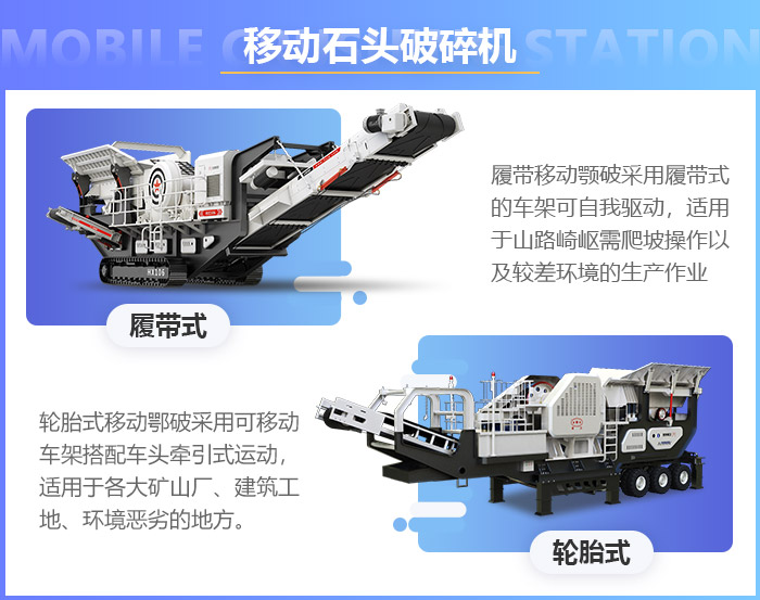 移動(dòng)式碎石機(jī)種類