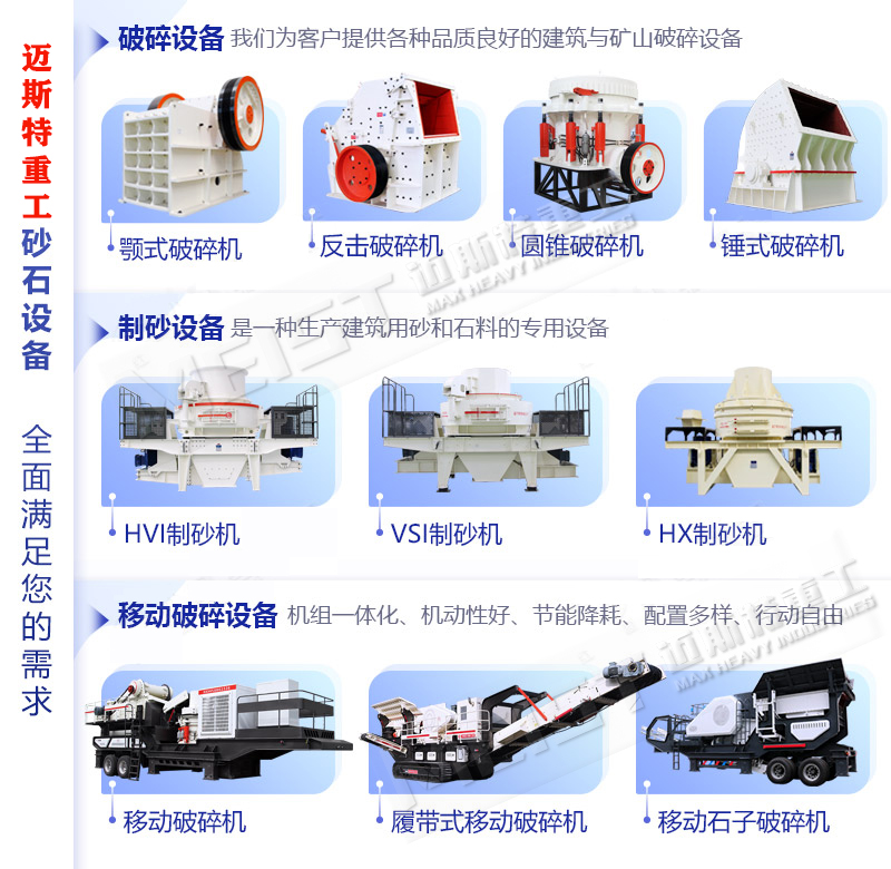 邁斯特重工專供各種砂石設(shè)備